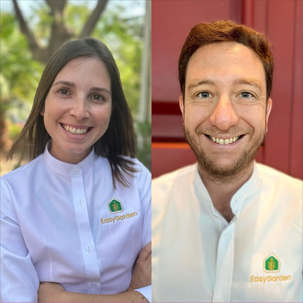 Angela and Jeremy, founders of The EasyGarden Studio in Dubai