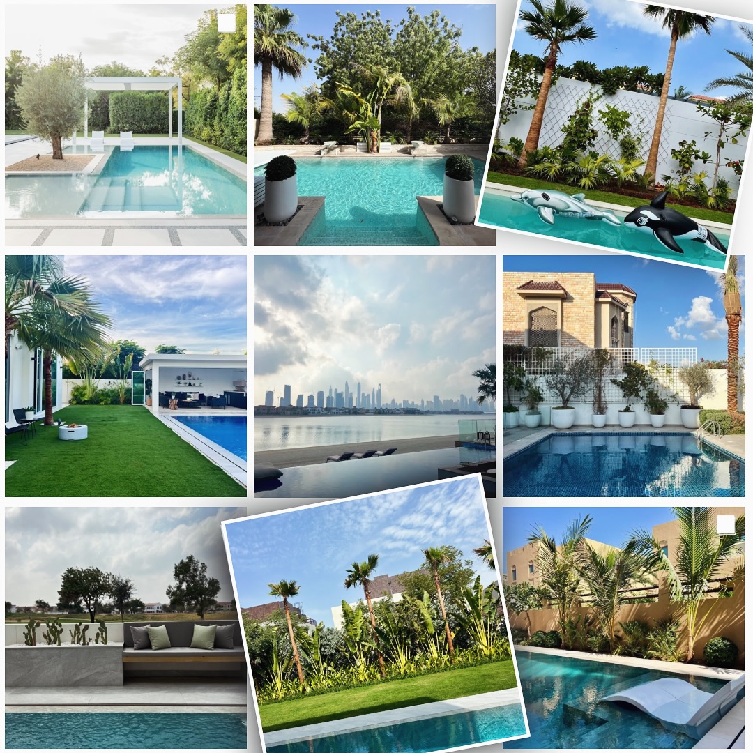 Crystal clear pool ready for summer in Dubai