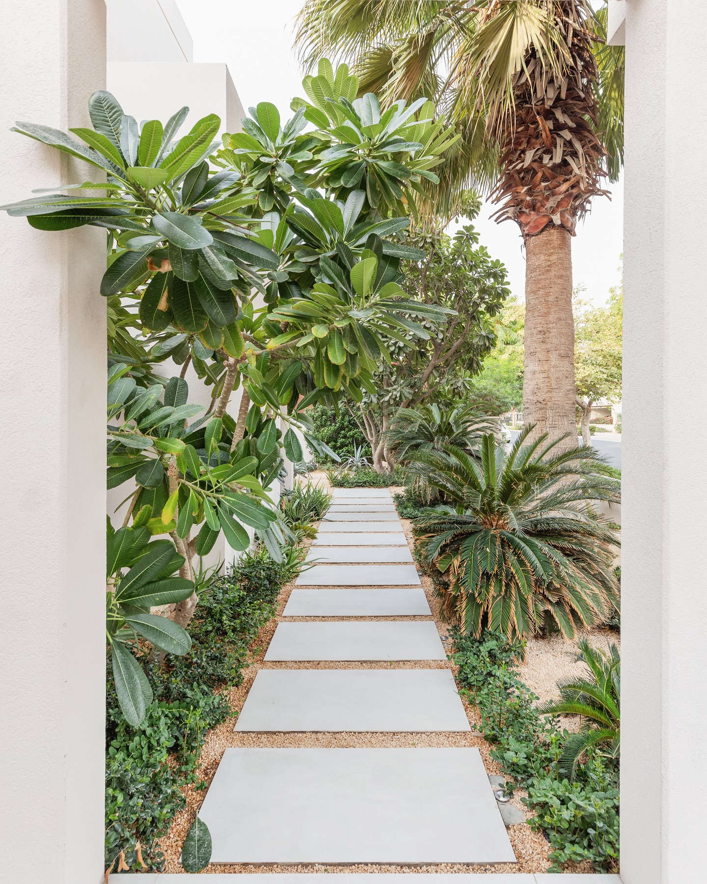 Elegant garden pathway design by The EasyGarden Studio in Dubai